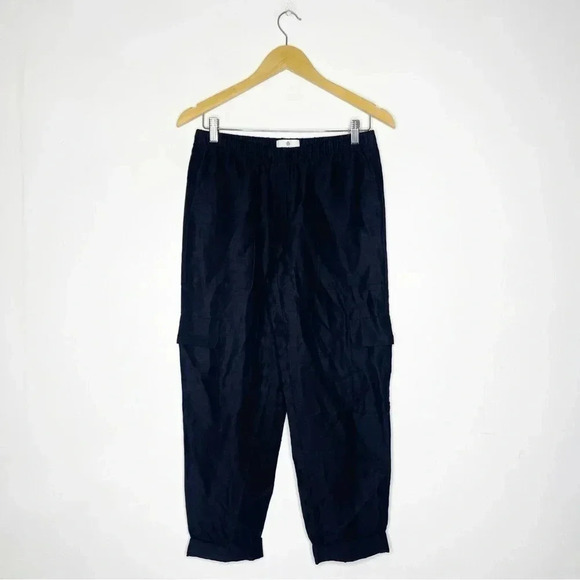 Babaton Aritzia Black Cargo Taper Ankle Pants Size 4 - Picture 8 of 8